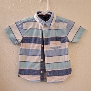 Tommy Hilfiger Kids Striped Blue Shirt